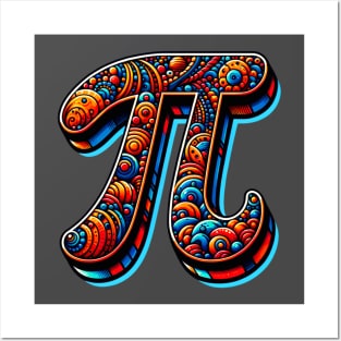 Pi number Posters and Art